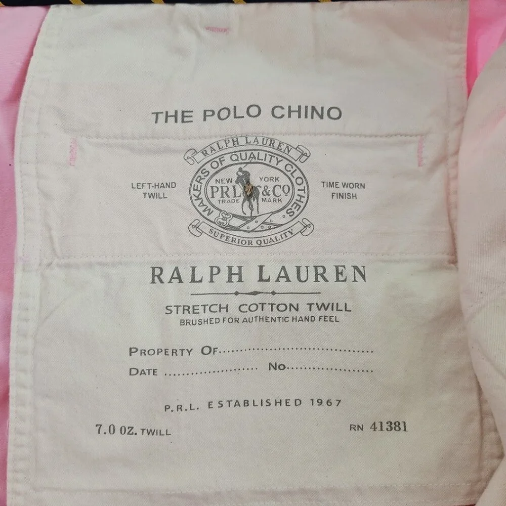 Polo Ralph Lauren Shorts Men's 42 Pink Stretch Straight Fit Pony‎ NEW 9